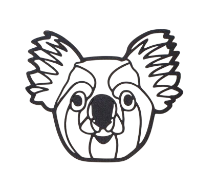 Закладка для книг Коала (sp6-BM02_koala_head)