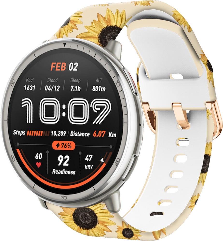 Ремешок Colorful для Amazfit Active 2 Round Sunflower Powder (42122)