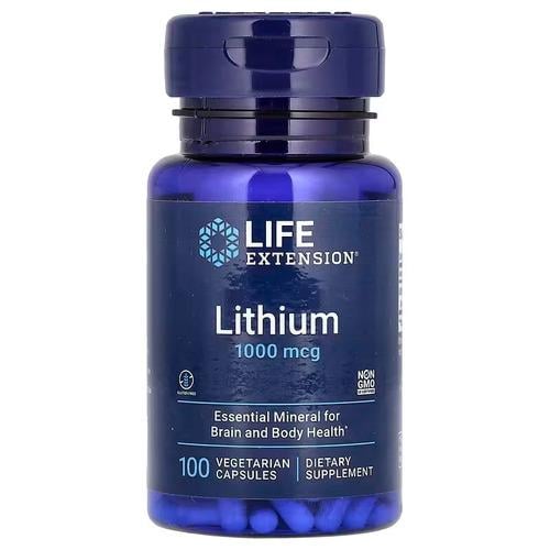 Комплекс Life Extension Lithium 1,000 mcg 100 Capsules (LEX-24031)