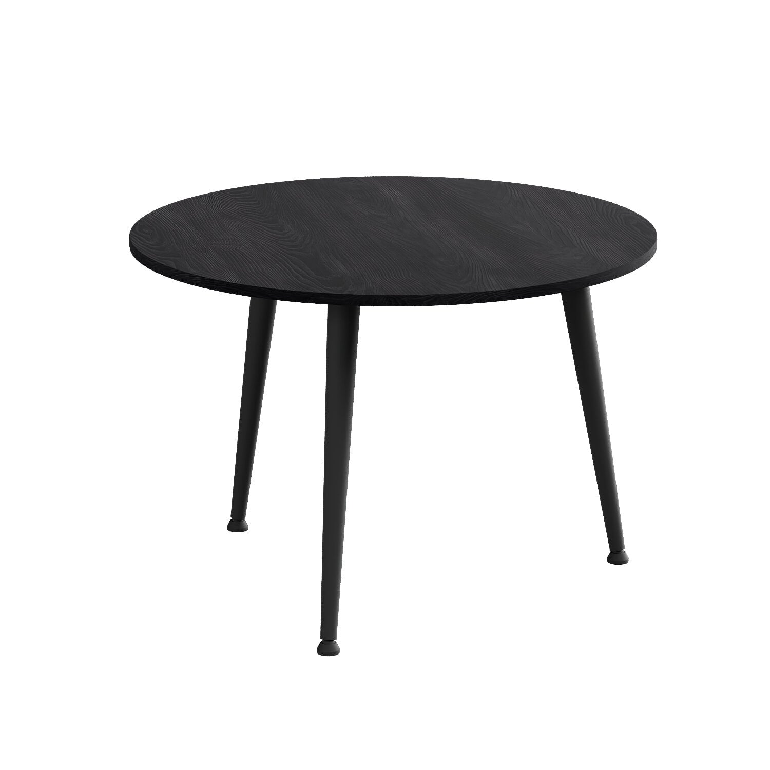Журнальный стол круглый Ferrum-decor OPTIMA 1 ножки конусные металл/ДСП 16 мм 450x670x670 мм Черный/Каштан Арвадонна (FRD-107534)