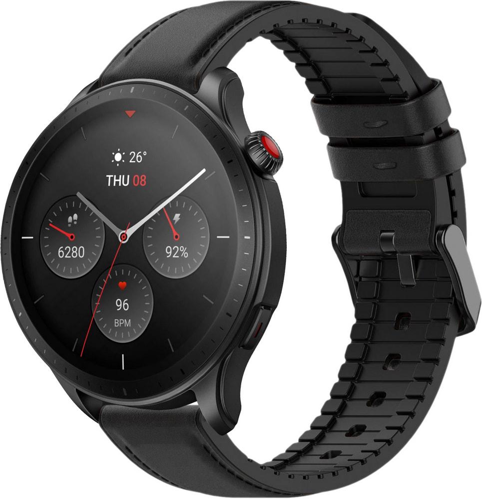 Ремешок кожаный Tamyx для Amazfit GTR 4 Black (31626-2B) Ремешок кожаный Tamyx для Amazfit GTR 4 Black (31626-2B)