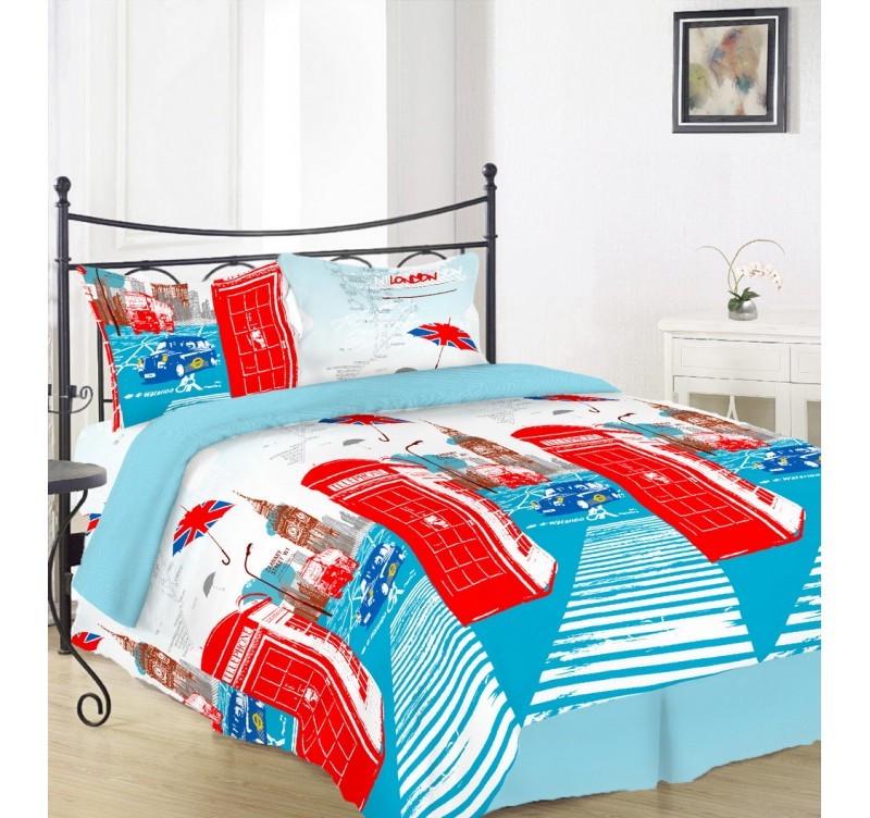 Простирадло Вілена Голд Лондон бязь євро 220х220 см