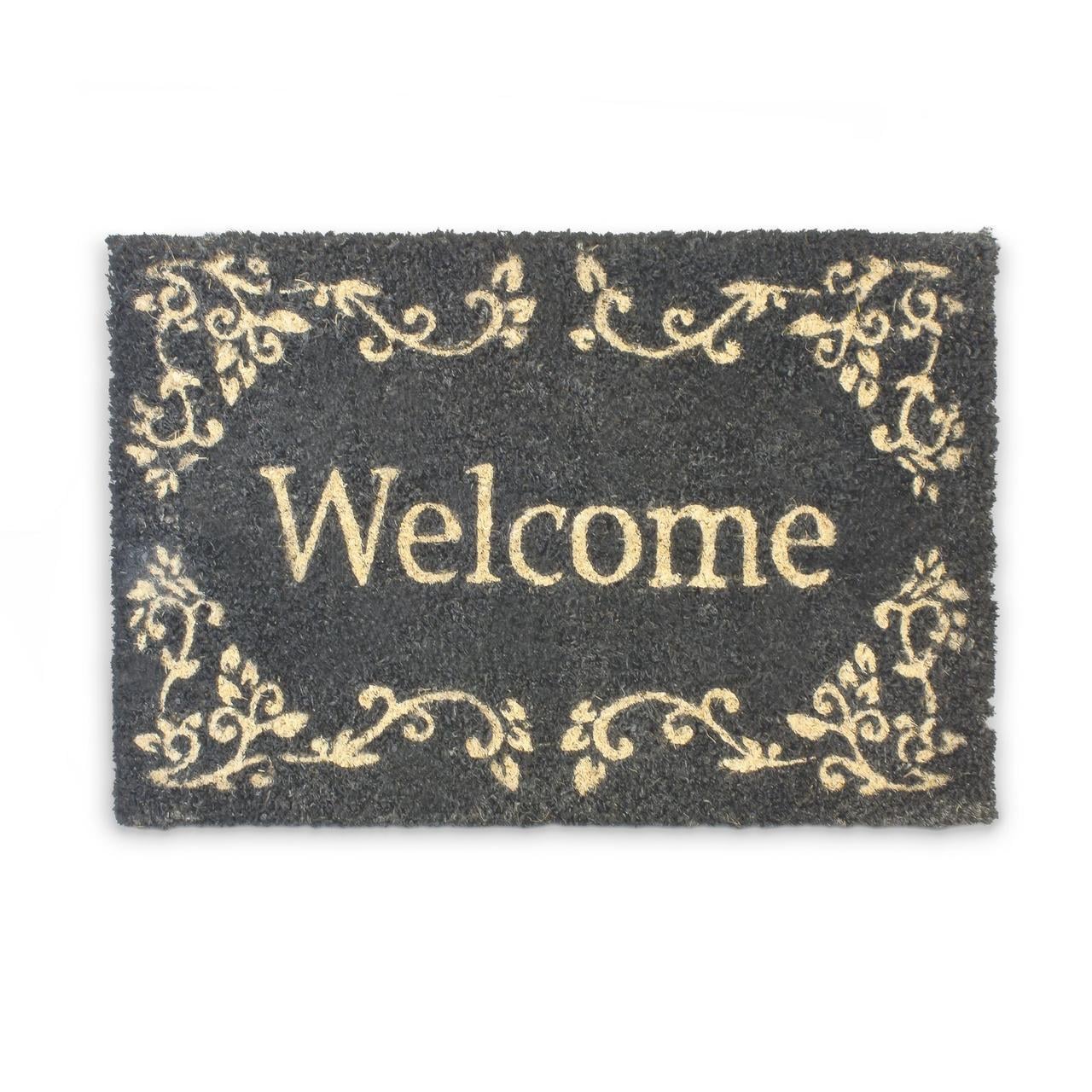 Коврик Relaxdays Welcome из кокосового волокна 60x40 см (10016789)