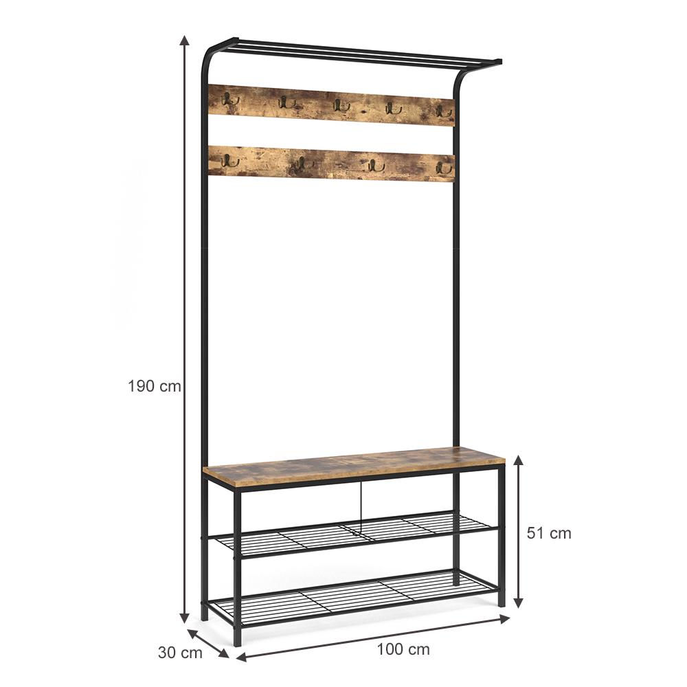 Прихожая в стиле лофт 190х100 Vicco Fyrk - фото 3 Прихожая в стиле лофт 190х100 Vicco Fyrk - фото 3