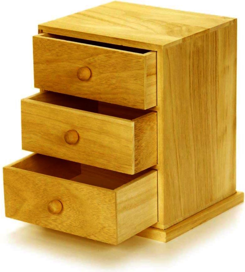 Мини-комод из дерева Амеральд Карри (МНК-008703)