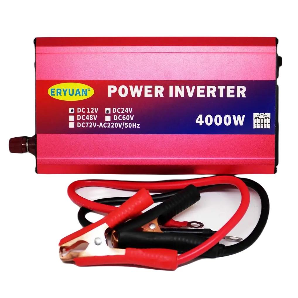 Перетворювач напруги Eryuan 4000W DC/AC 12V-220V з вольтметром Red (3_05487) - фото 6