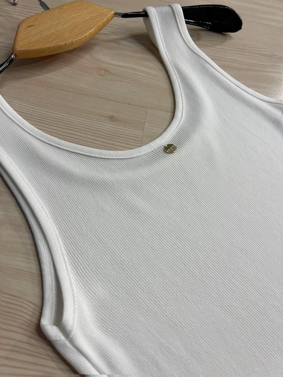 Майка женская A-N 2295 в рубчик с кулоном OS Белый (26404730) - фото 7 Майка женская A-N 2295 в рубчик с кулоном OS Белый (26404730) - фото 7