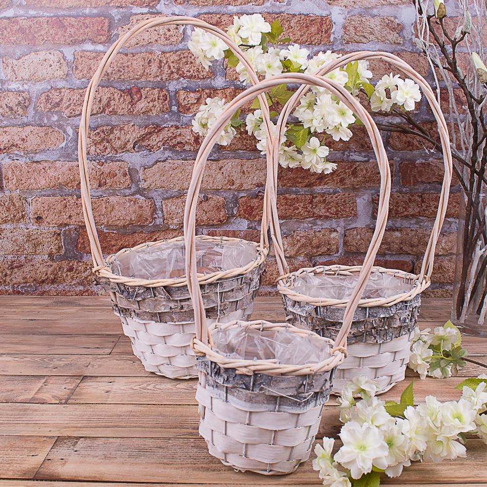 Корзины березовые круглые 3 шт. (1781-1)