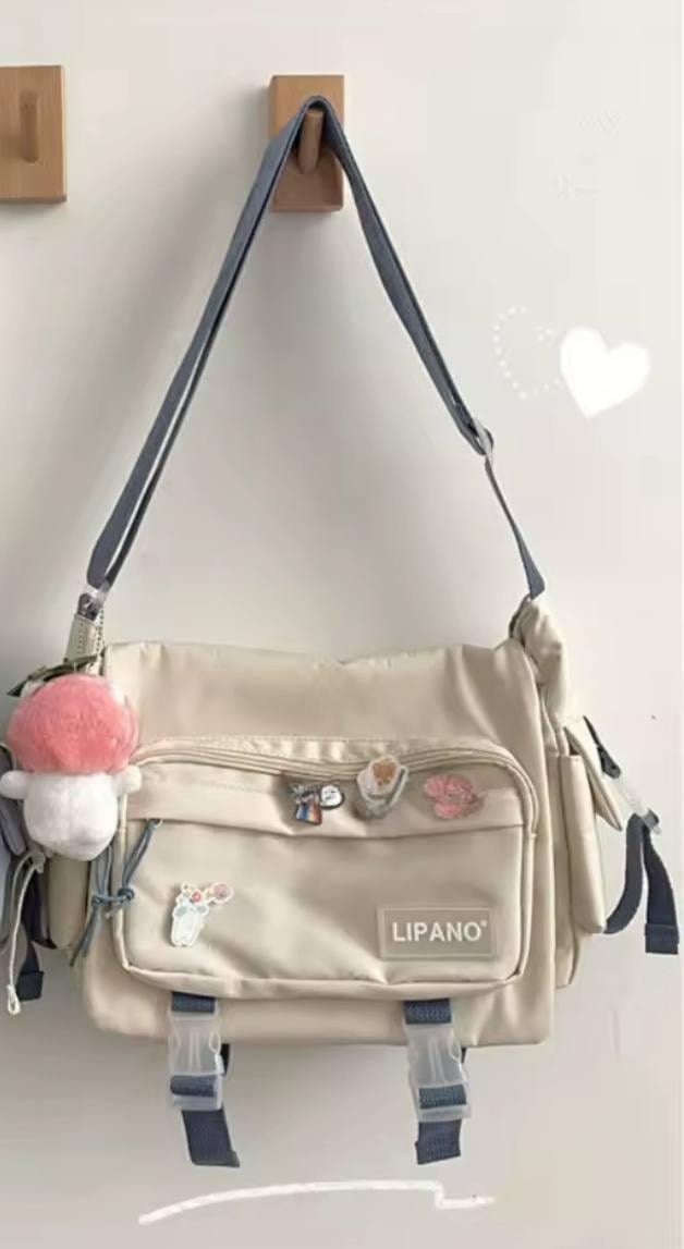 Сумка для университета/института с карманами Бежевый (А563) - фото 7 Сумка для университета/института с карманами Бежевый (А563) - фото 7