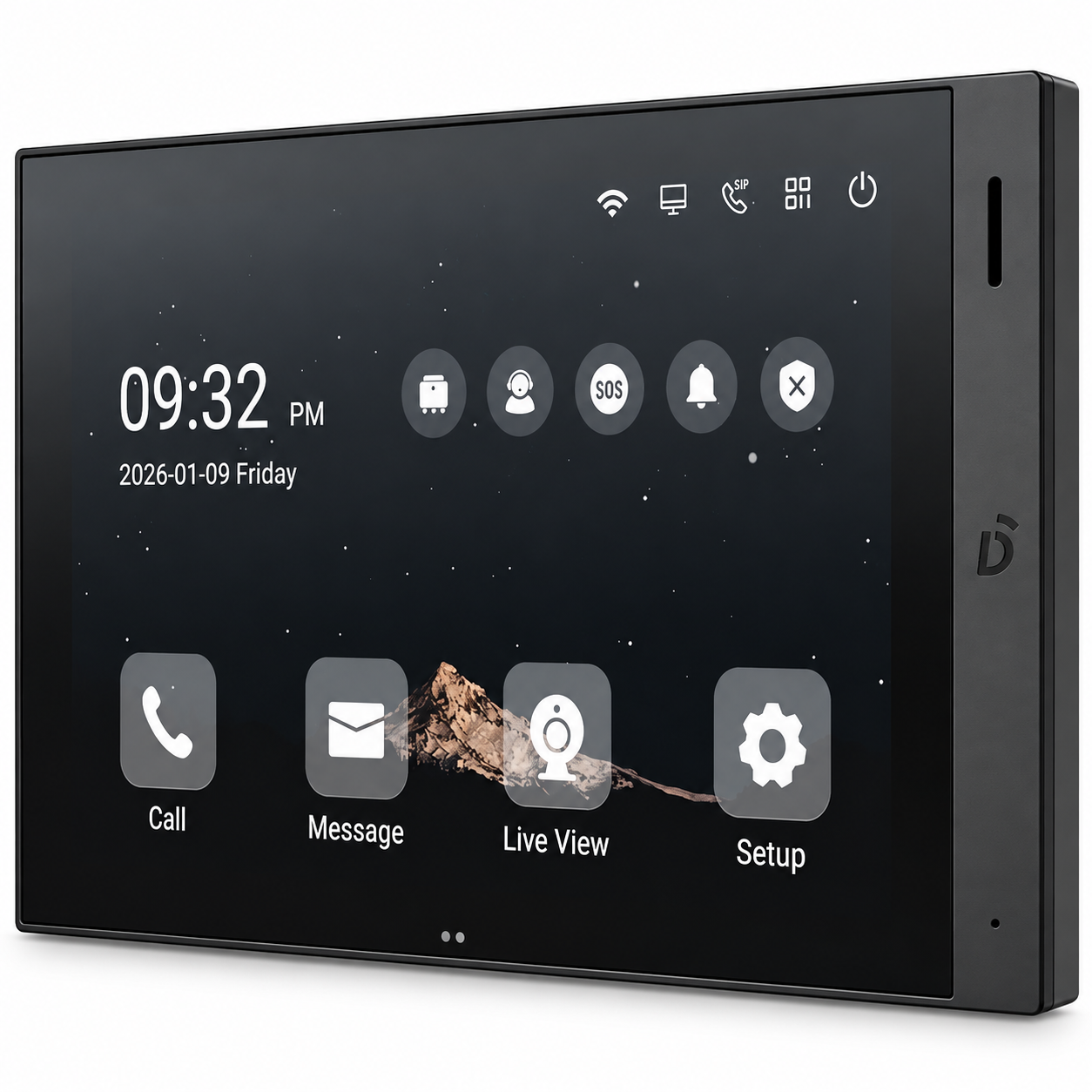 Видеодомофон с сенсорным дисплеем Dnake H218W 10,1" IPS 1280x800 Wi-Fi Linux Black (38310180)