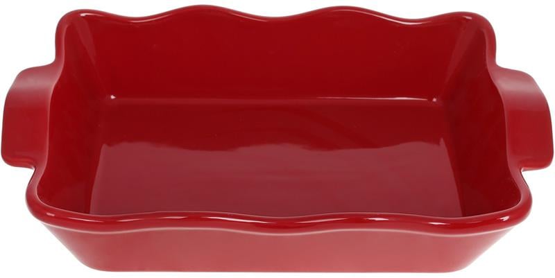 Форма Augsburg Волна прямоугольная для выпечки 38х23х8,2 см керамическая Красный (BD-319-348)