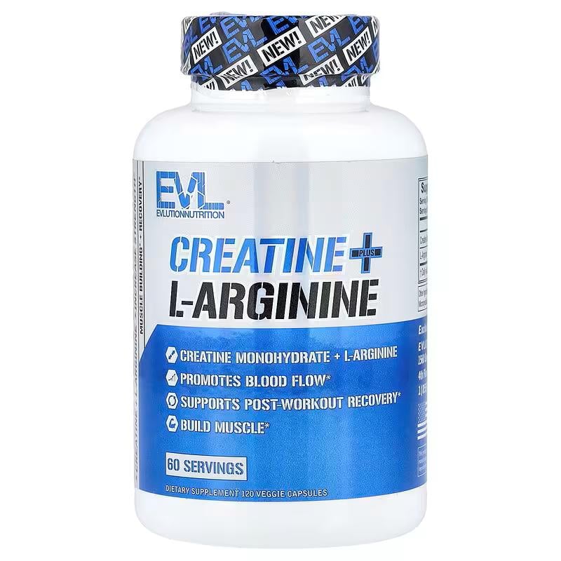 Креатин EVLution Nutrition Creatine L-Arginine 120 кап.