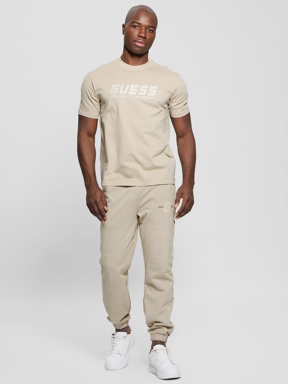 Футболка мужская Guess Eco Suron M Бежевый (7938516293340)