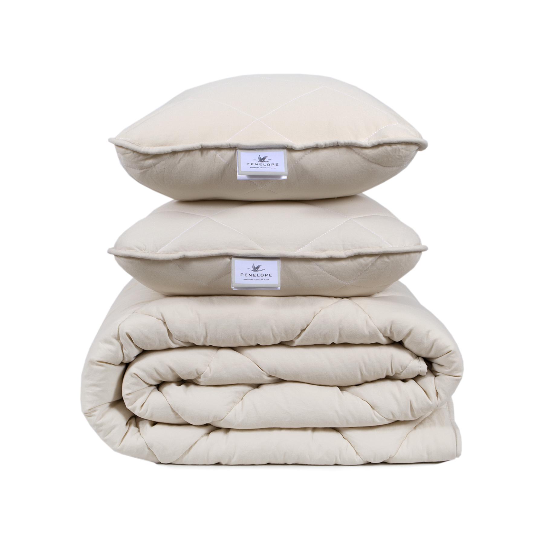 Ковдра з подушками Penelope Colors in Comfort євро Кремовий (svt-2000022343442) - фото 1 Ковдра з подушками Penelope Colors in Comfort євро Кремовий (svt-2000022343442) - фото 1