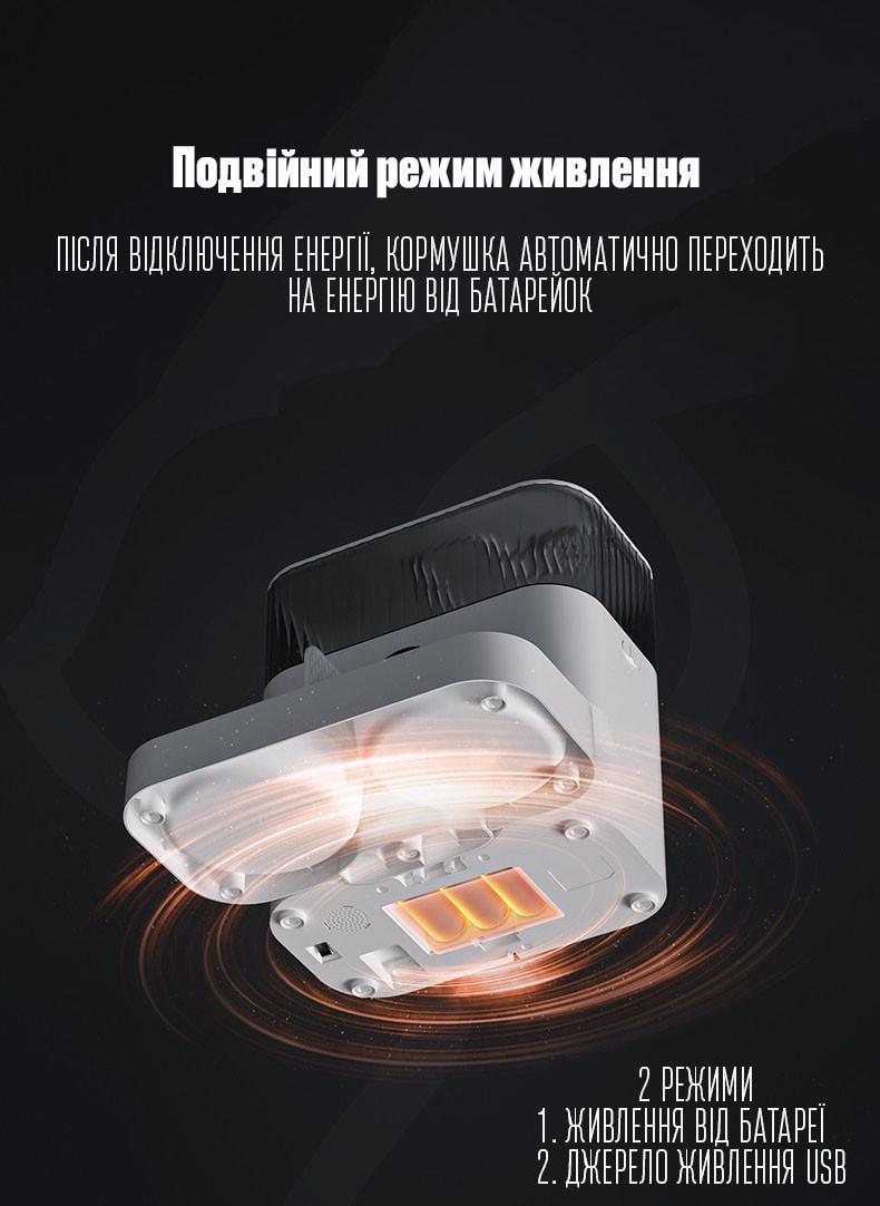 Кормушка автоматическая для кошек и собак PetLife 5 л c Wi-Fi 2 миски (1693216377) - фото 7 Кормушка автоматическая для кошек и собак PetLife 5 л c Wi-Fi 2 миски (1693216377) - фото 7