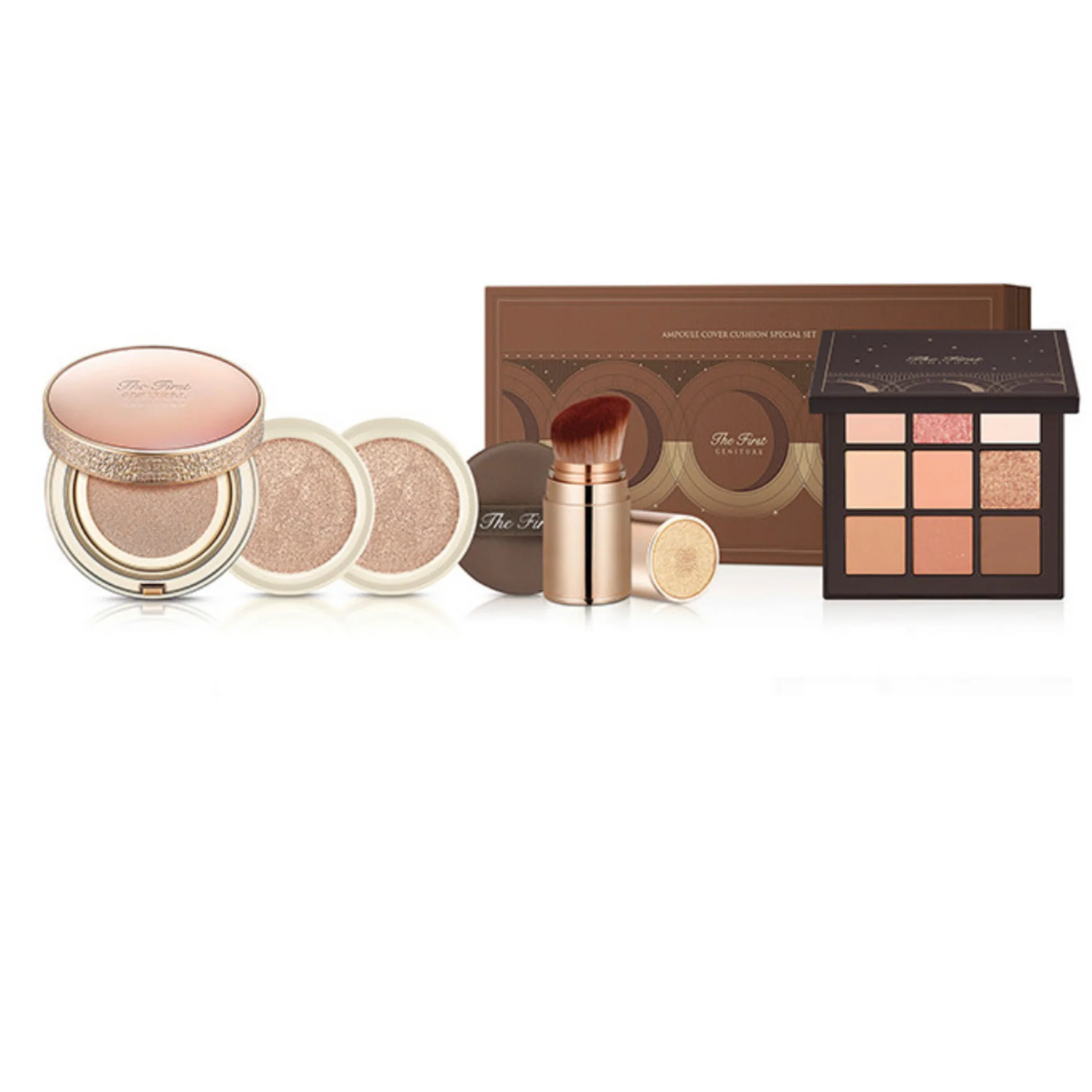 Набор с тональным кушоном O HUI The First Geniture Ampoule Cover Cushion 01 Milk Beige (8801051289862)