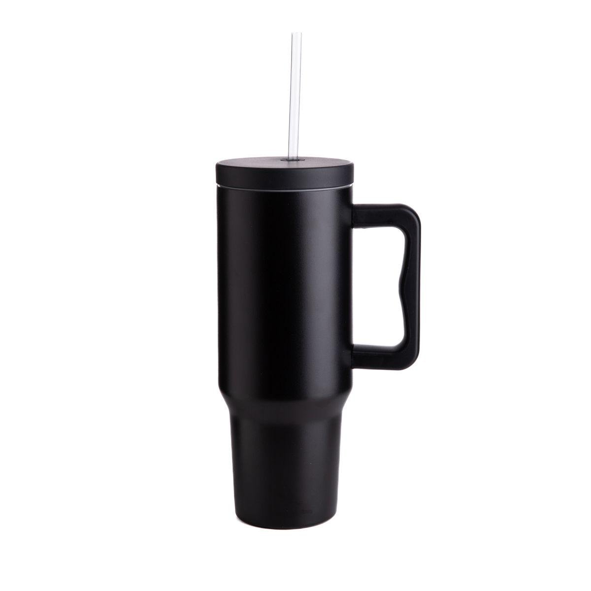 Термокружка с трубочкой Homla LUZZY 1,2 л Черный (234112)