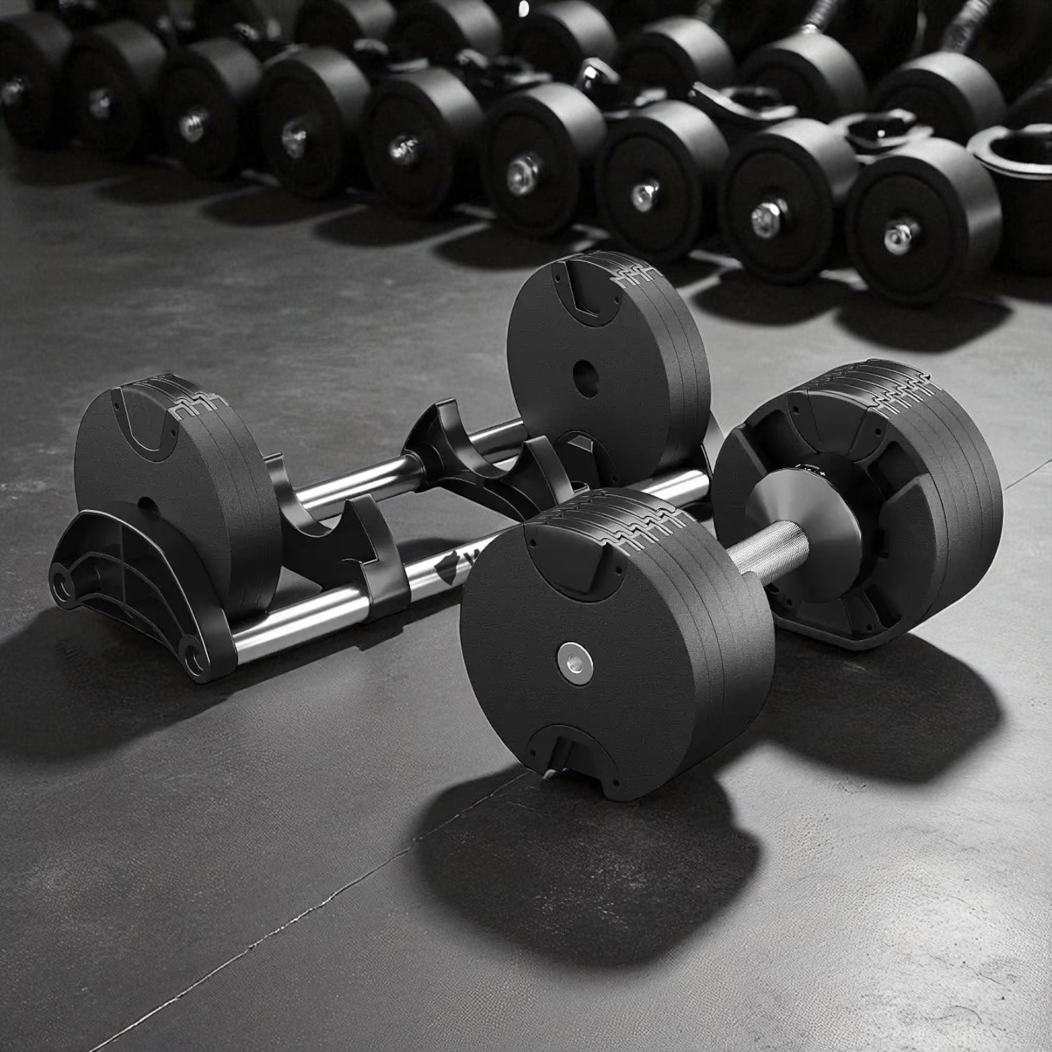 Гантеля стальная разборная регулируемая WCG 38 кг 16 уровней 5,5-38 кг Черный (01038M1) - фото 1 Гантеля стальная разборная регулируемая WCG 38 кг 16 уровней 5,5-38 кг Черный (01038M1) - фото 1