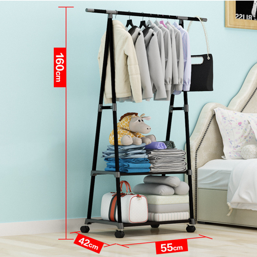 Вішалка підлогова для одягу Outwear Rack the coat rack Чорний - фото 2