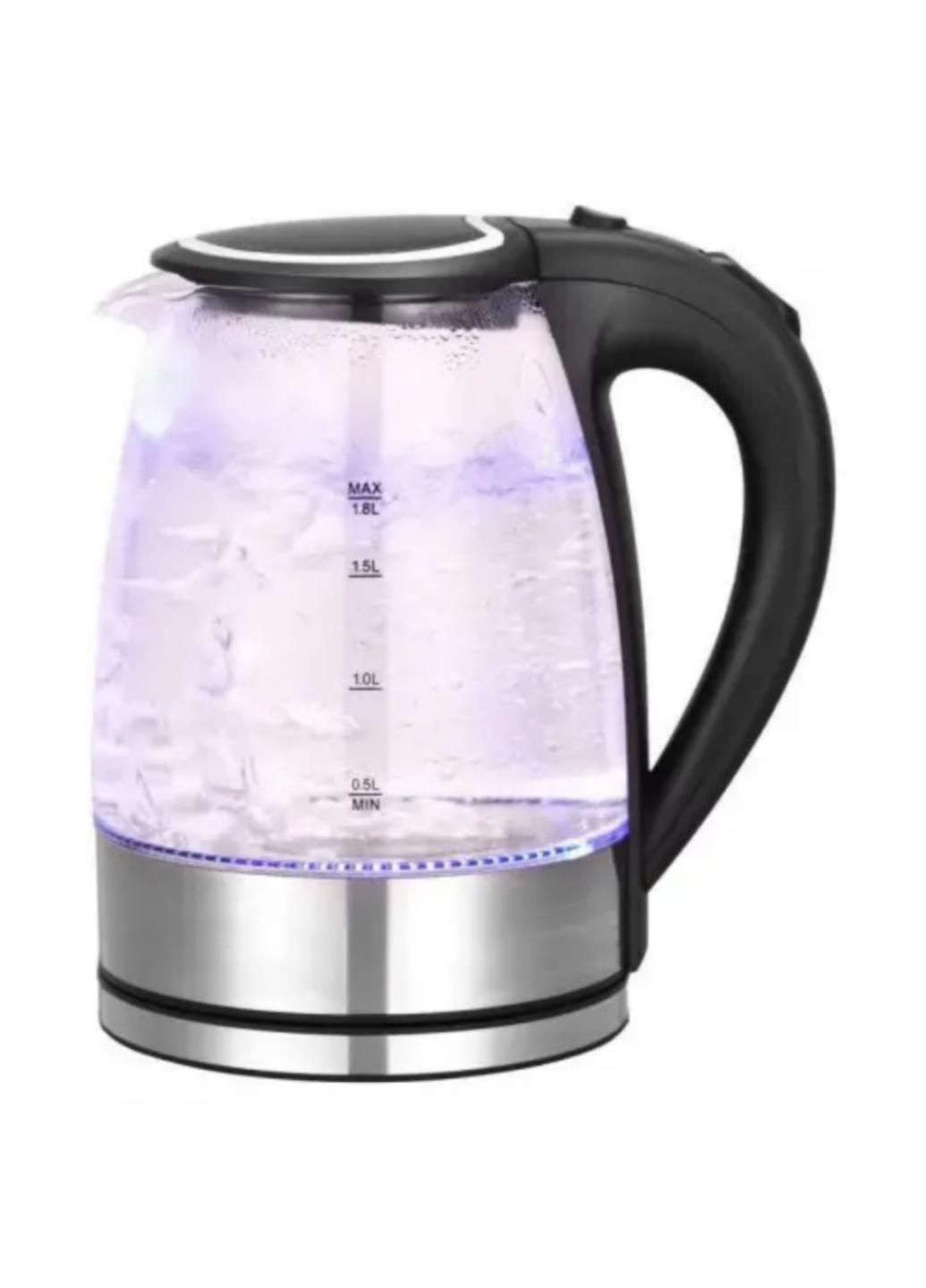 Чайник стеклянный электрический Glass Besser 10368 1,8 л 1800 W Черный (10368М) - фото 5 Чайник стеклянный электрический Glass Besser 10368 1,8 л 1800 W Черный (10368М) - фото 5