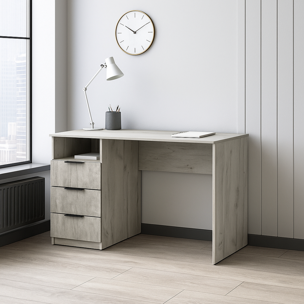 Стол письменный СП1 3Я SENAM 750х1100х600 мм ДСП Дуб Крафт Белый