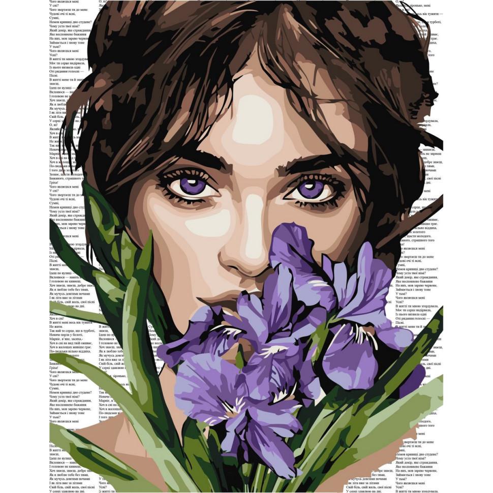 Картина по номерам Ideyka KHO8593 Красочная поэзия Фиолетовые ирисы 40х50 см (2746681478)