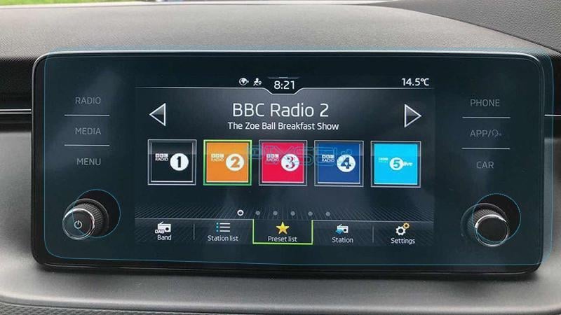 Стекло защитное Pixsel гибридный глянец на монитор Skoda KAMIQ 12,5“ 2020-2022