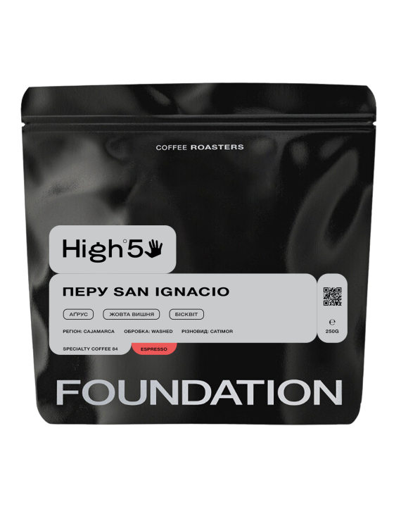 Кофе в зернах Foundation Coffee Roasters Перу San Ignacio свежеобжаренный 250 г