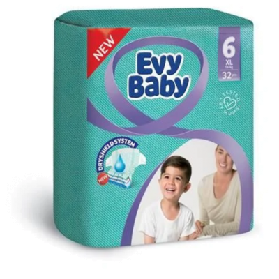 Підгузки дитячі Evy Baby Maxi Jumbo р. 6 16+ кг 32 шт. - фото 1