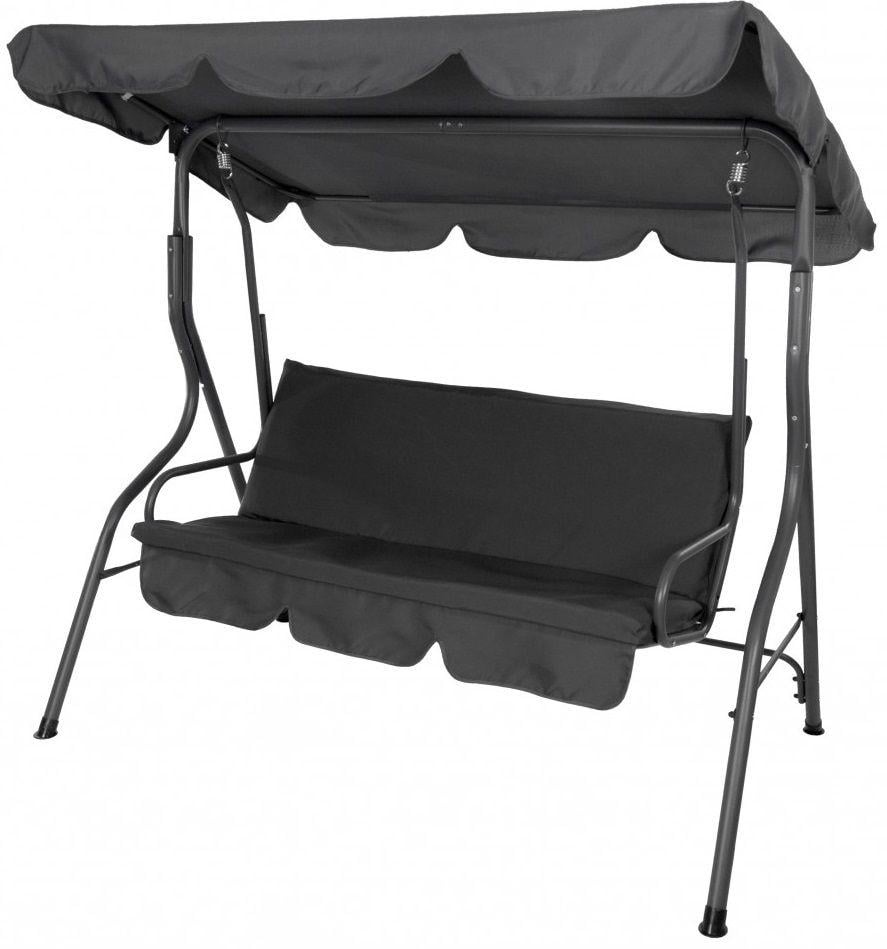 Качели садовые Bonro Relax 3-х местная Графитовый (80000009)