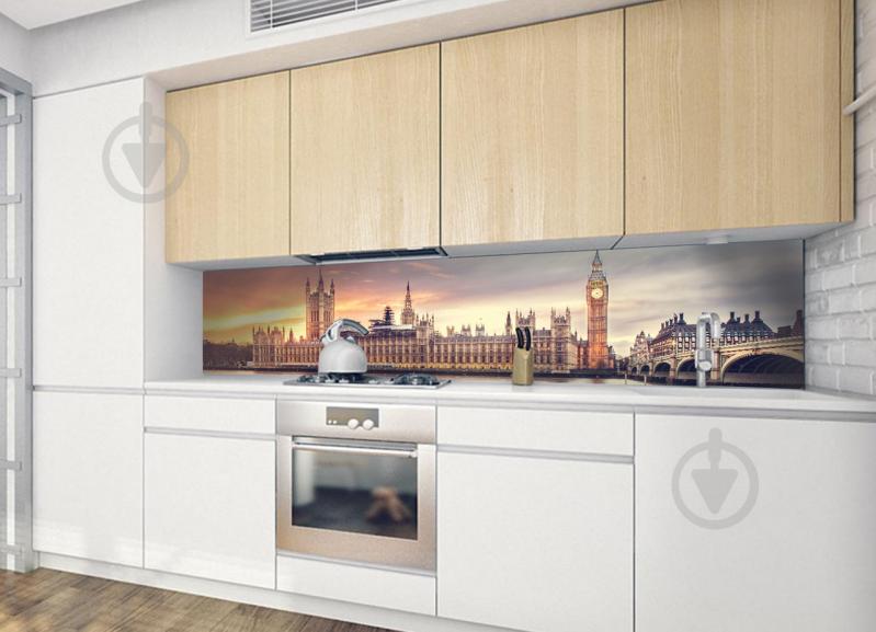 Наклейки для кухни Zatarga Лондон 650х2500 мм Коричневый (Z180123/1)