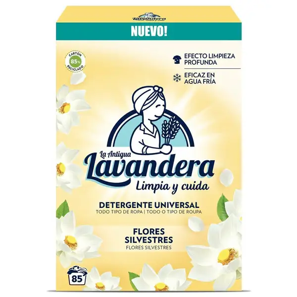 Пральний порошок Lavandera Universal white flowers 4,675 кг 85 прань (20919394)