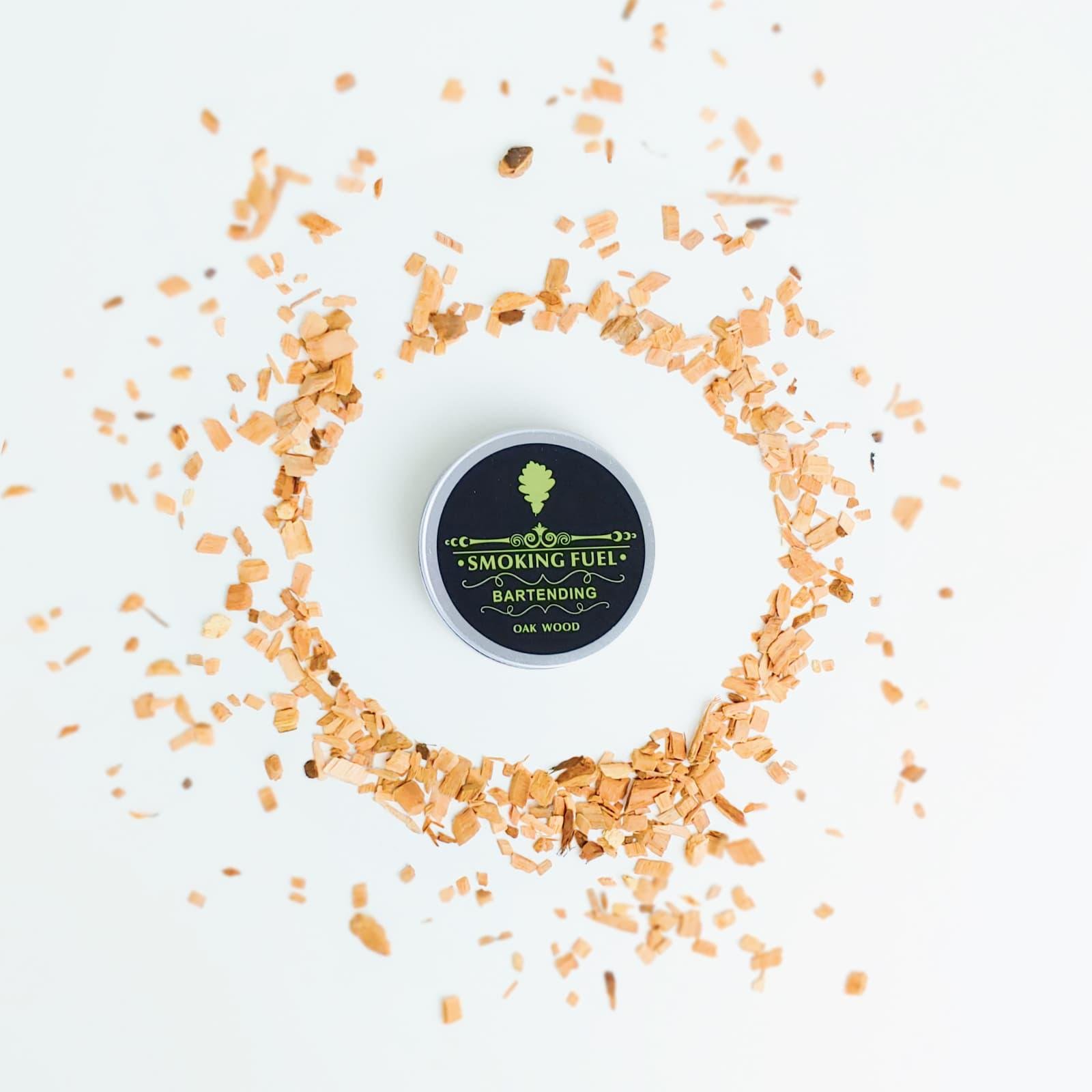 Тріски деревʼяні для смоукера Olin&Olin Дуб для коптіння коктейлів ароматичні (9752-W-ch-o)