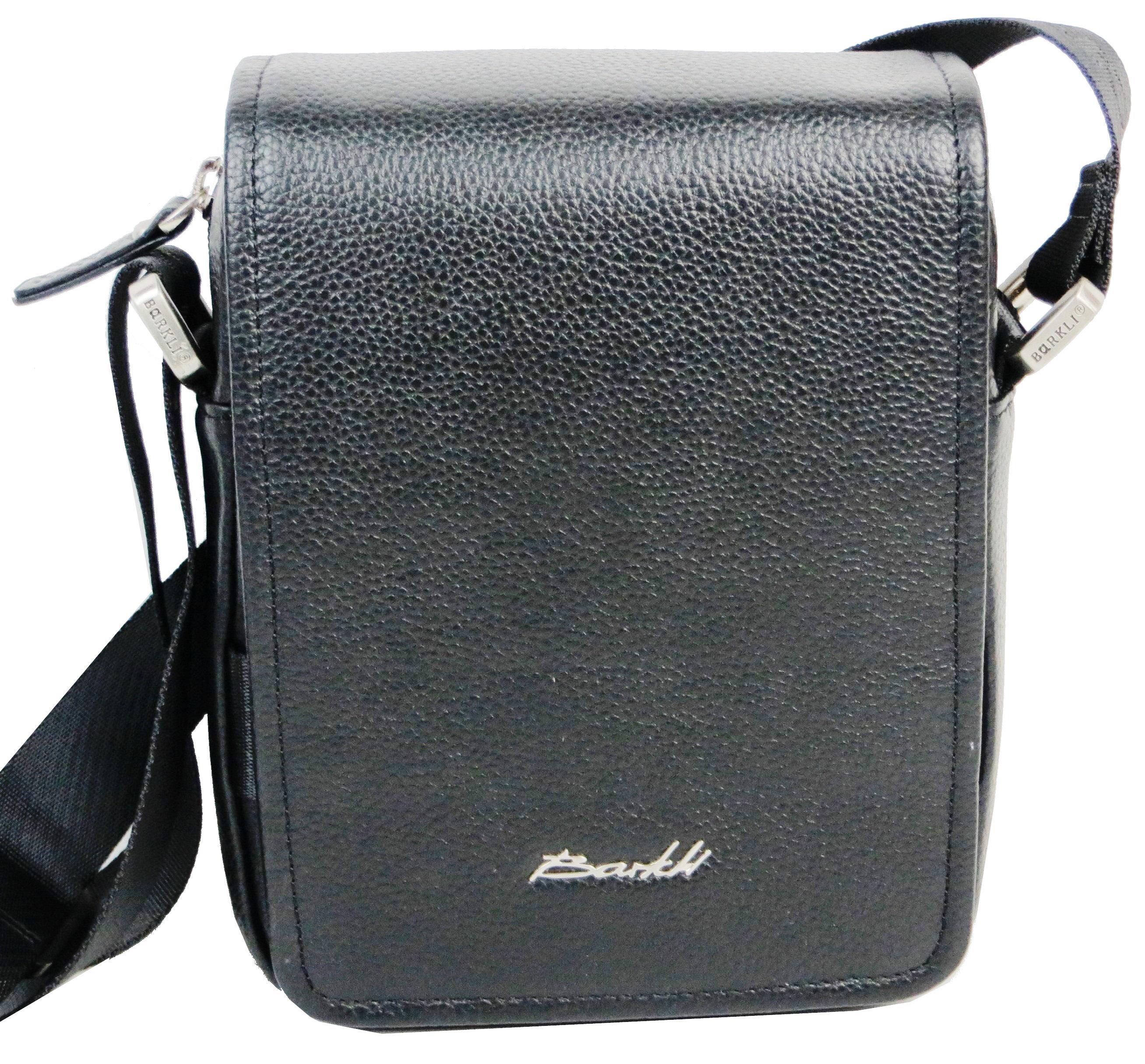 Сумка мужская Barkli кожаная через плечо Черный (31003 black) Сумка мужская Barkli кожаная через плечо Черный (31003 black)
