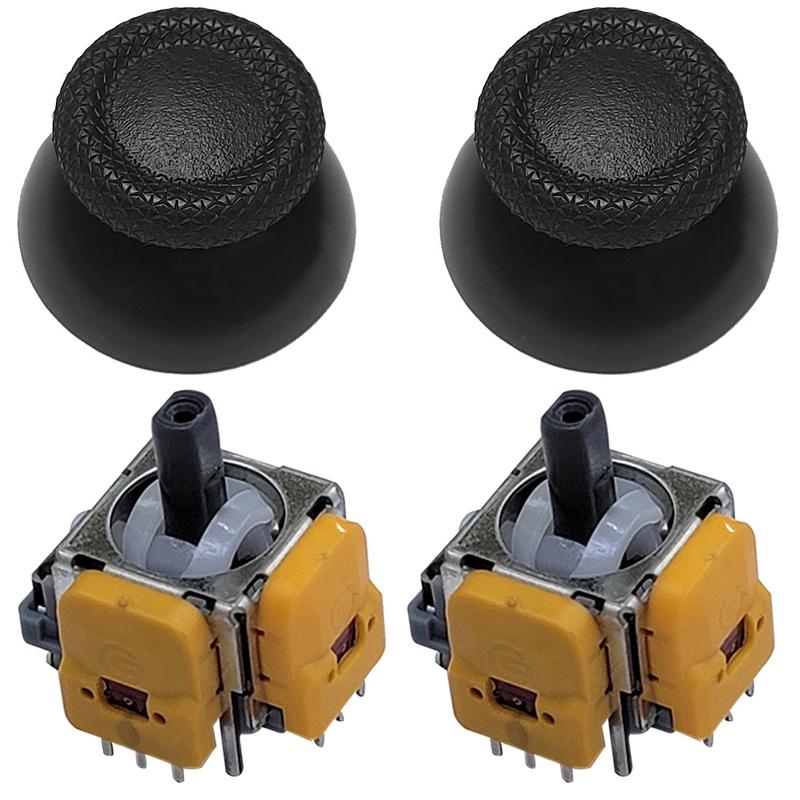 Механизм 3D джойстика PS5 Dualsense с датчиком холла Hall effect 2 шт./стики V1 Черный 2 шт.