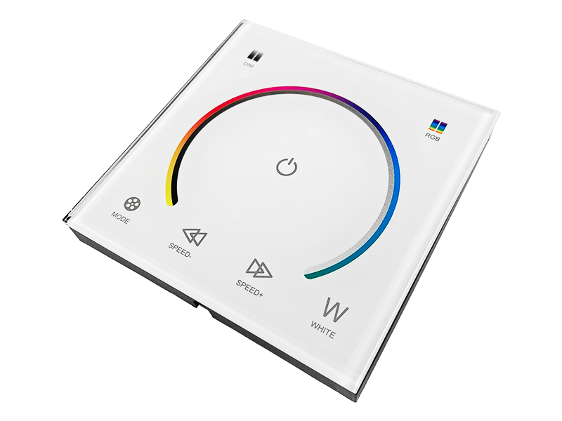 Контролер з клемами RGB 12 A 12-24 V сенсорна панель 6 кнопок Білий (8040)