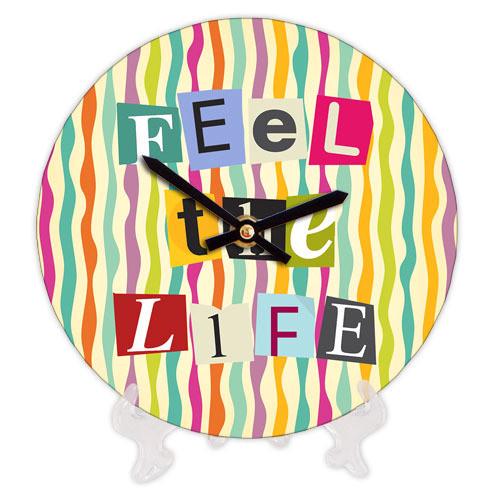Часы настенные круглые Presentville Feel the life 18 см (CH18 P 15S132)
