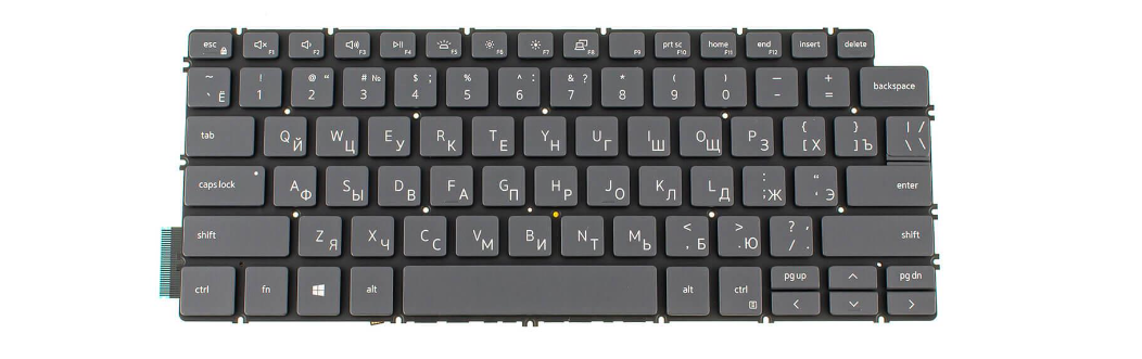 Клавиатура для ноутбука Inspiron 7306 с подсветкой клавиш (123070)