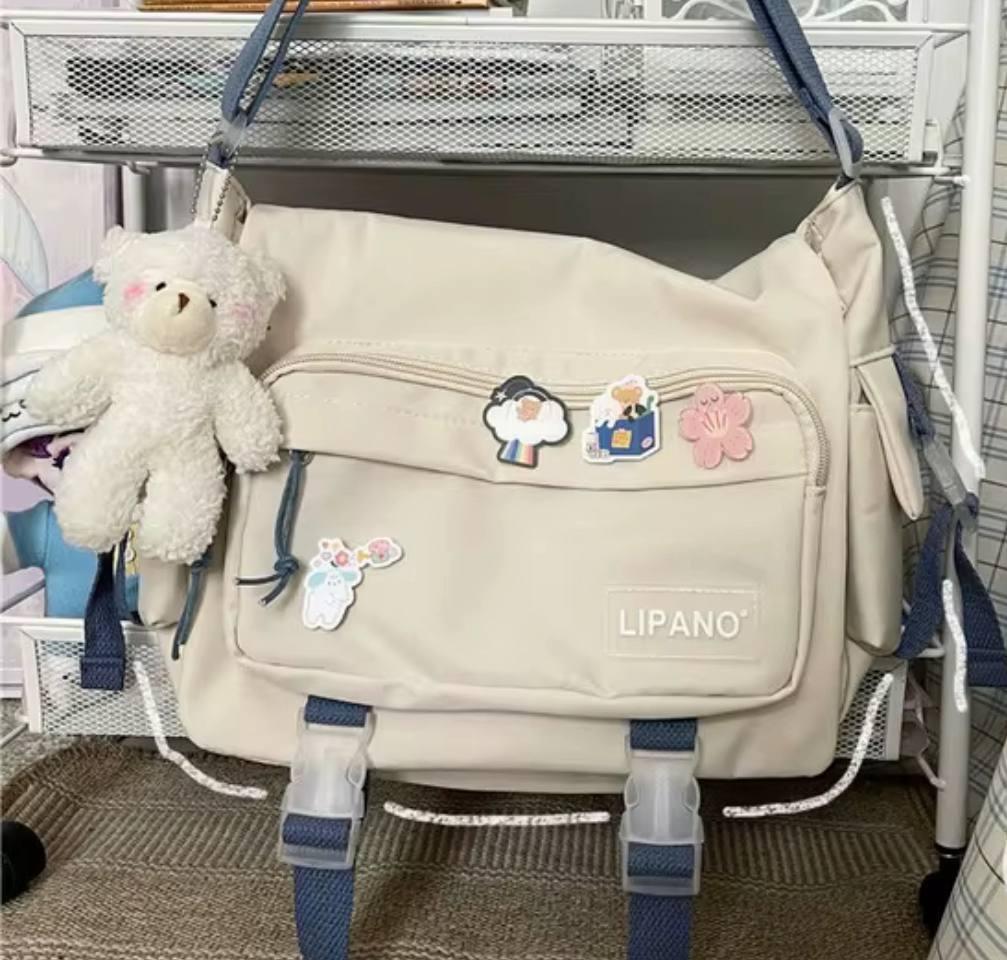 Сумка для университета/института с карманами Бежевый (А563) - фото 9 Сумка для университета/института с карманами Бежевый (А563) - фото 9