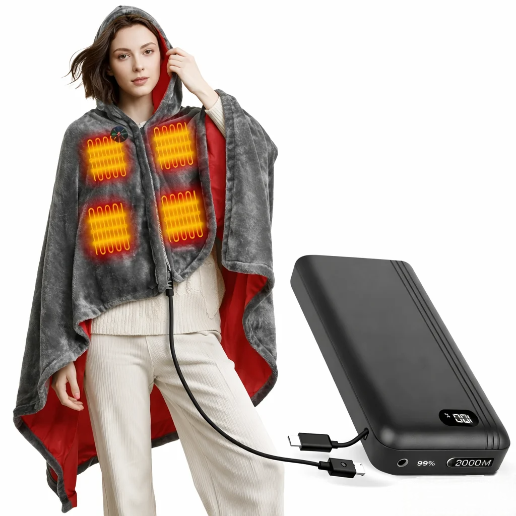 Одеяло-USB с подогревом и молнией с PowerBank 20000 150x85 см (2915915168) Одеяло-USB с подогревом и молнией с PowerBank 20000 150x85 см (2915915168)