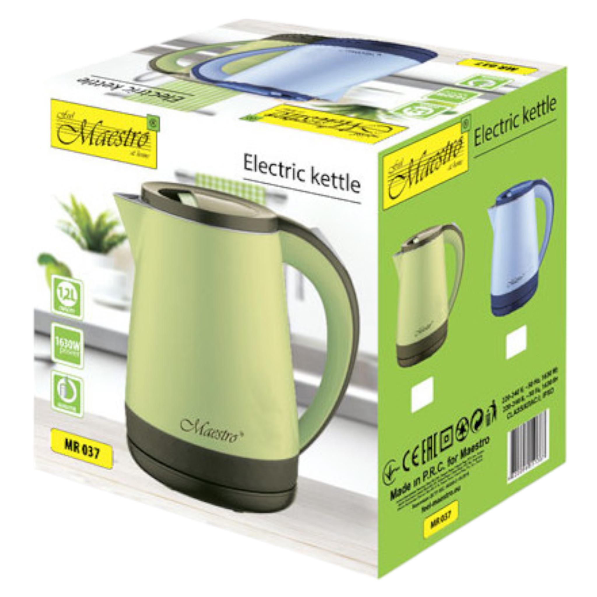 Електрочайник Maestro MR-037 1,2 л 1630 Вт Blue (EL_MR037Blue) - фото 5 Електрочайник Maestro MR-037 1,2 л 1630 Вт Blue (EL_MR037Blue) - фото 5