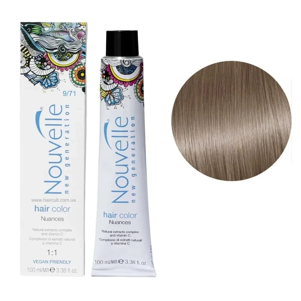 Краска для волос Nouvelle Hair Color 9/71 Алебастр 100 мл