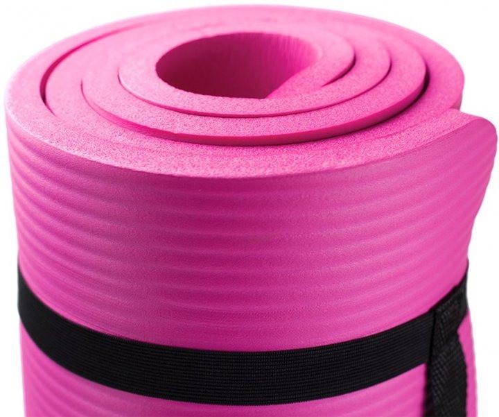 Коврик для йоги и фитнеса Power System PS-4017 NBR Fitness Yoga Mat Plus Pink 180х61х1 см (15272634) - фото 4