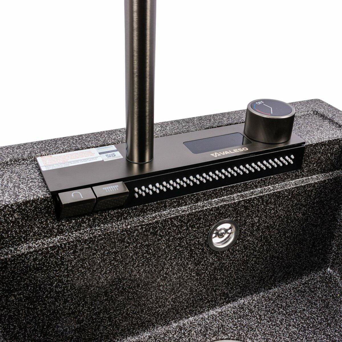 Мийка для кухні гранітна Valeso VIVA 5149 Графіт матовий (021202) - фото 6 Мийка для кухні гранітна Valeso VIVA 5149 Графіт матовий (021202) - фото 6