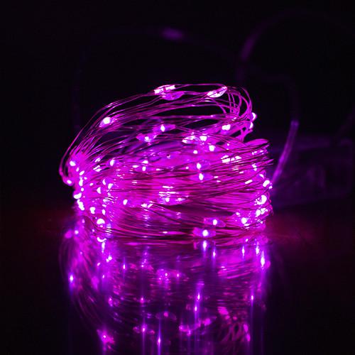 Гирлянда Роса внутренняя 100 Led 10 м Розовый (375)