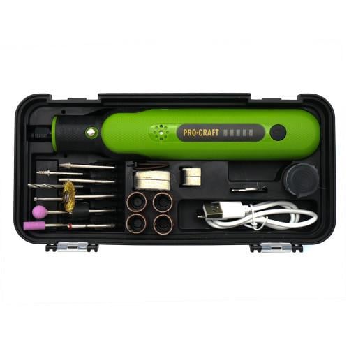 Гравер акумуляторний ProCraft PG8 з набором насадок - фото 6 Гравер акумуляторний ProCraft PG8 з набором насадок - фото 6