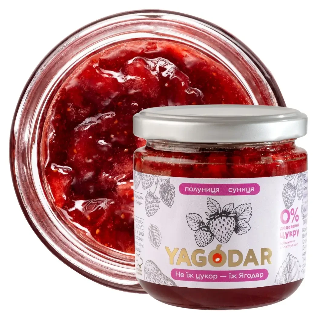 Набор YAGODAR Клубничное ассорти джемы и начинка 920 г (2502328356) - фото 2