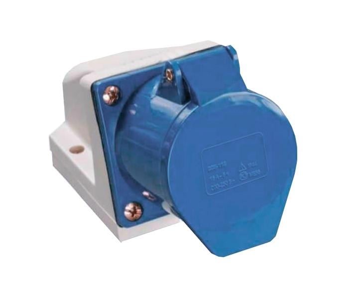 Розетка стационарная TechnoSystems 2Р+PЕ 32А 220В IP44 (5500409)