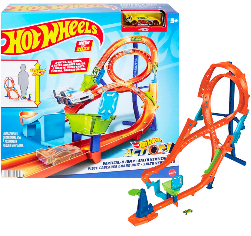 Трек Hot Wheels Vertical-8 Jump Вертикальная восьмерка (HMB15)