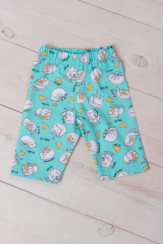 Велосипедки для девочки Носи свое Котики 128 см Ментоловый (6275-043-V12)